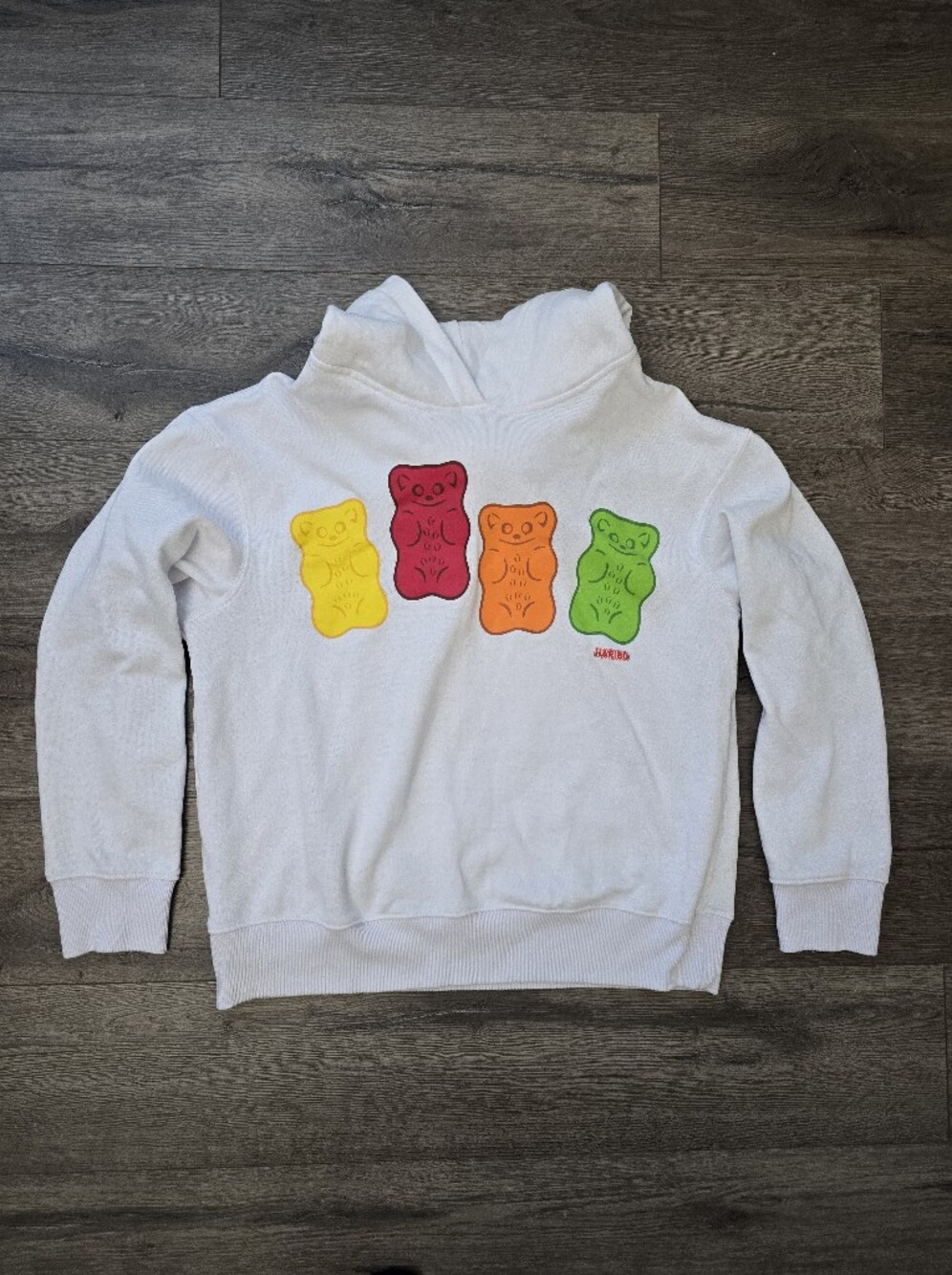 HARIBO Gummy Bear Hoodie Graphic Adult Size Small Fun Streetwear Back To School